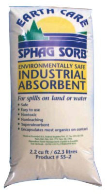 Sphag Sorb Industrial Absorbents, Absorbs 12 gal, 4 in, 3 BG/CS, #SS2B