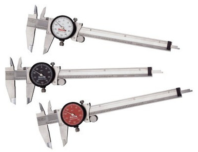 L.S. Starrett 120 Series Dial Calipers, 0 in-9 in, 1 EA, #64517
