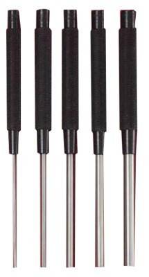 L.S. Starrett Extra-Long Drive Pin Punches, 8 in, 1/8 in tip, Steel, 1/EA, #51181