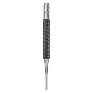 L.S. Starrett Drive Pin Punches, 4 in, 3/32 in tip, Steel, 1/EA, #52579