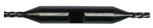 Production Tool Supply Center Cutting 4-Flute Double End Mill, 1/8", Shank 3/8"