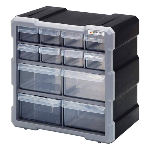 Quantum Plastic Drawer Cabinet, 12 Drawer