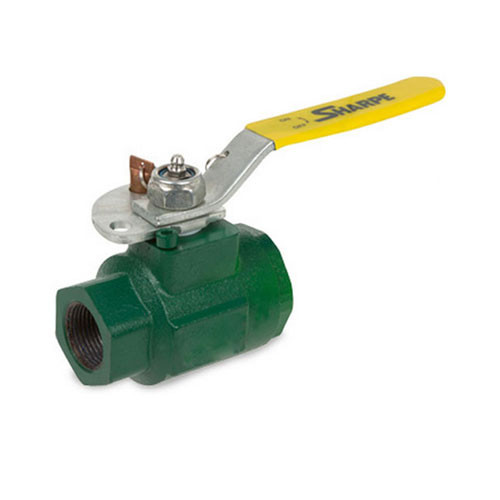Sharpe 3/4 in. NPT Ductile Iron 2000 WOG Full Port Locking Ball Valve - Threaded