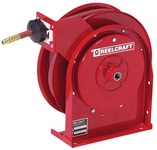 Reelcraft Premium Duty Spring Retractable Hose Reel, 1/4" x 50'