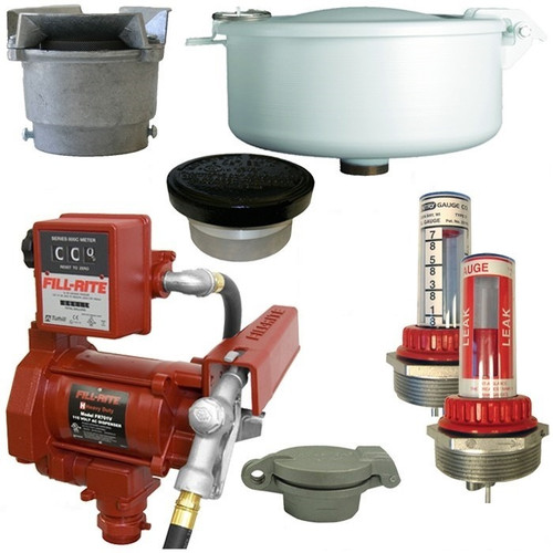 20 GPM Pump & Diesel Vent Kit For 550 Gal. x 49 in. Double Wall Skid Tank w/ E-Vents