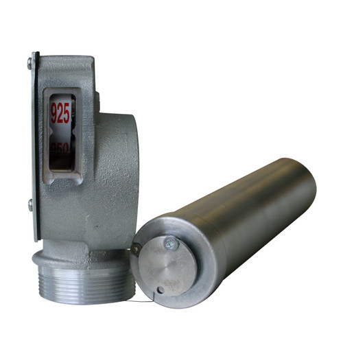 Morrison Bros. 718 Liquid Level Gauge w/ Gas Compatible Float for a Cube Shaped Tank 2 in. Male NPT - Calibrated in Gallons