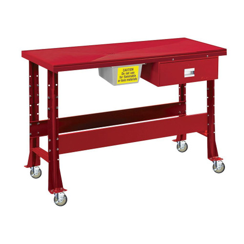 Shure Mobile Tear Down Bench, 60"L Bench w/Steel Top
