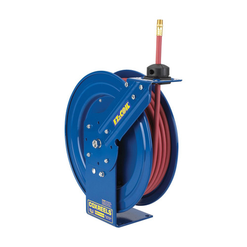 Coxreels EZ-P-HP-325 EZ-Coil Performance Grease Hose Reel - Reel & Hose - 3/8 in. x 25 ft.