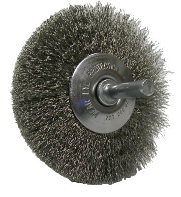 Weiler Narrow Face Concave Wire Wheel, 3 in D, 1 EA, #17937