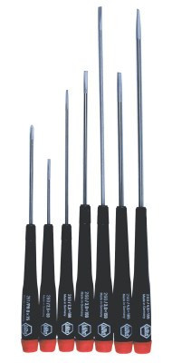 Wiha Tools Precision Tool Sets, Slotted; Phillips, 7 Piece, 1/SET, #26092