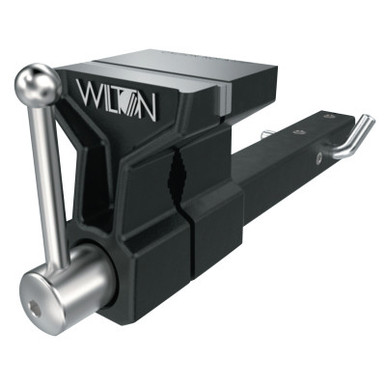 JPW Industries ATV All-Terrain Vise, 5 in Jaw, 4 1/4 in Throat, Stationary Base, 1/EA, #10025