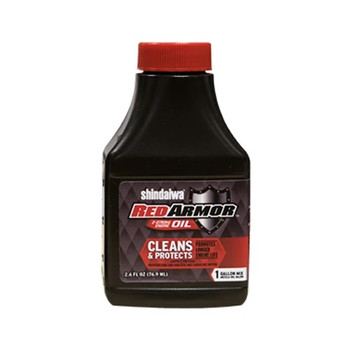 Shindaiwa Red Armor 2-Stroke Engine Oil 2.6 oz Bottle 50:1 Mix for 1 Gallon 83001S