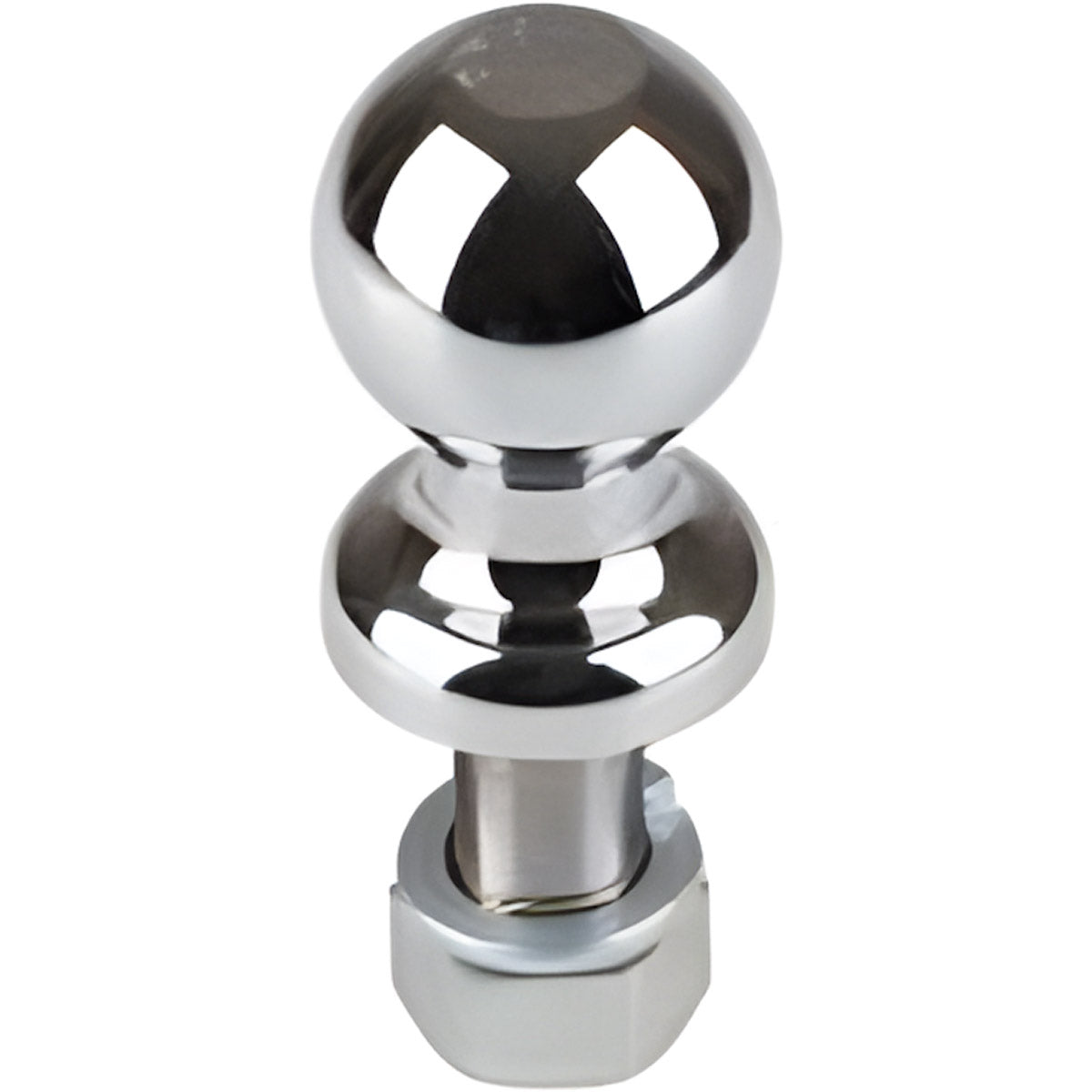 2" x 1" SHANK CHROME HITCH BALL - 2-1/8" LONG SHANK
