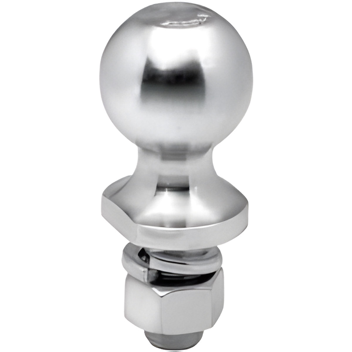 2" x 1" SHANK CHROME HITCH BALL - 3 INCH SHANK LENGTH