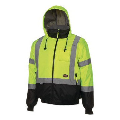 Pioneer 5209U Class 3 High Visibility Safety Bomber Jacket, Polyfill, 2X-Large, 1/EA, #V1130460U2XL