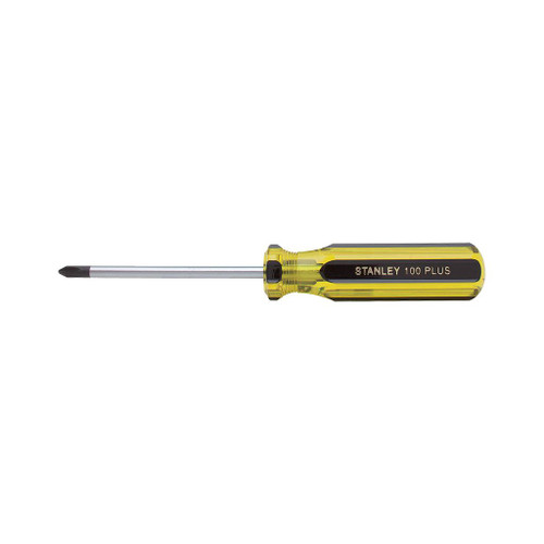 Stanley 100 Plus Phillips Tip Screwdriver, 2 Pt x 4"