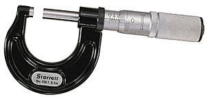 Starrett 436.1 Series Outside Micrometer, 0-1", 0001" Grad