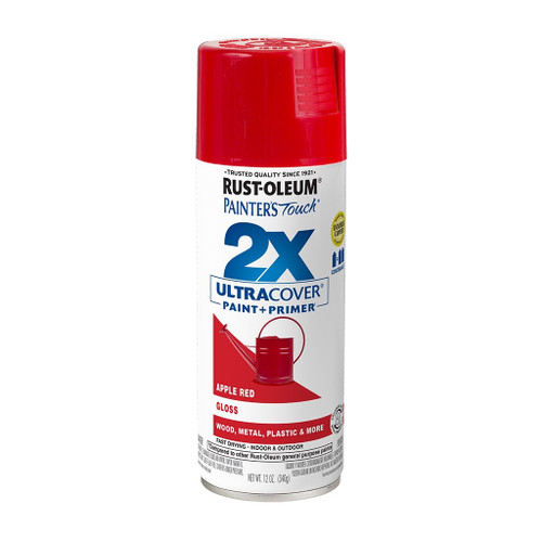 Rust-Oleum 2X Ultra Cover Spray Paint + Primer, Gloss Apple Red