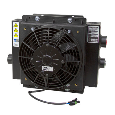 30 GPMOil Cooler w/24 Volt DC Fan AKG DCS10-24