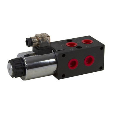 24 GPM 12 Volt DC SAE 10 Double Selector Valve Dynamic DSV-62-10-12-DIN