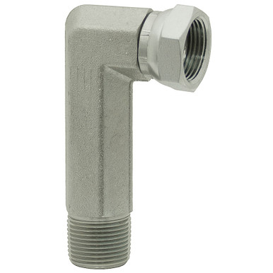 3/8" NPT Male x 3/8" NPT Female Swivel 90 Degree Elbow 1501-L-06-06 Adapter