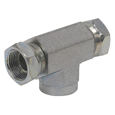 1/2" NPT Female x 1/2" NPT Female Swivel x 1/2" NPT Female Swivel Tee 1602-08-08-08 Adapter