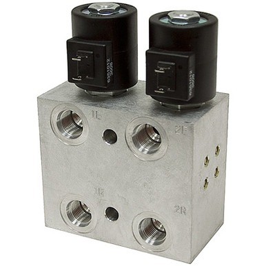 SAE 8 6 GPM Double Selector Valve 12 Volt DC P15544-2