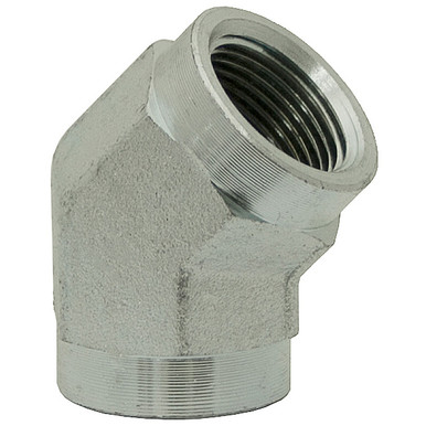 1/2" NPT Female x 1/2" NPT Female 45 Degree Elbow 5505-08-08 Adapter