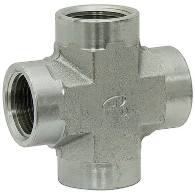 1/8" NPT Female x 1/8" NPT Female x 1/8" NPT Female x 1/8" NPT Female Cross 5652-02-02-02-02 Adapter