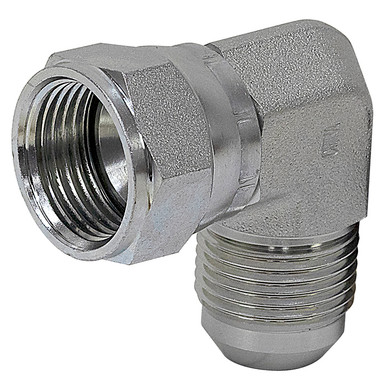 JIC 12 Male x JIC 12 Female Swivel 90 Degree Elbow 6500-12-12 Adapter
