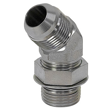 JIC 12 Male x SAE 12 Male 45 Degree Elbow 6802-12-12 Adapter