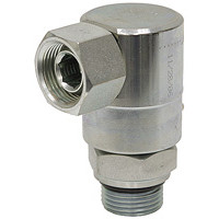 3/4" NPTF x SAE 12M Live Swivel 90 Elbow Super Swivels 9SS12MO12XPS75ZV