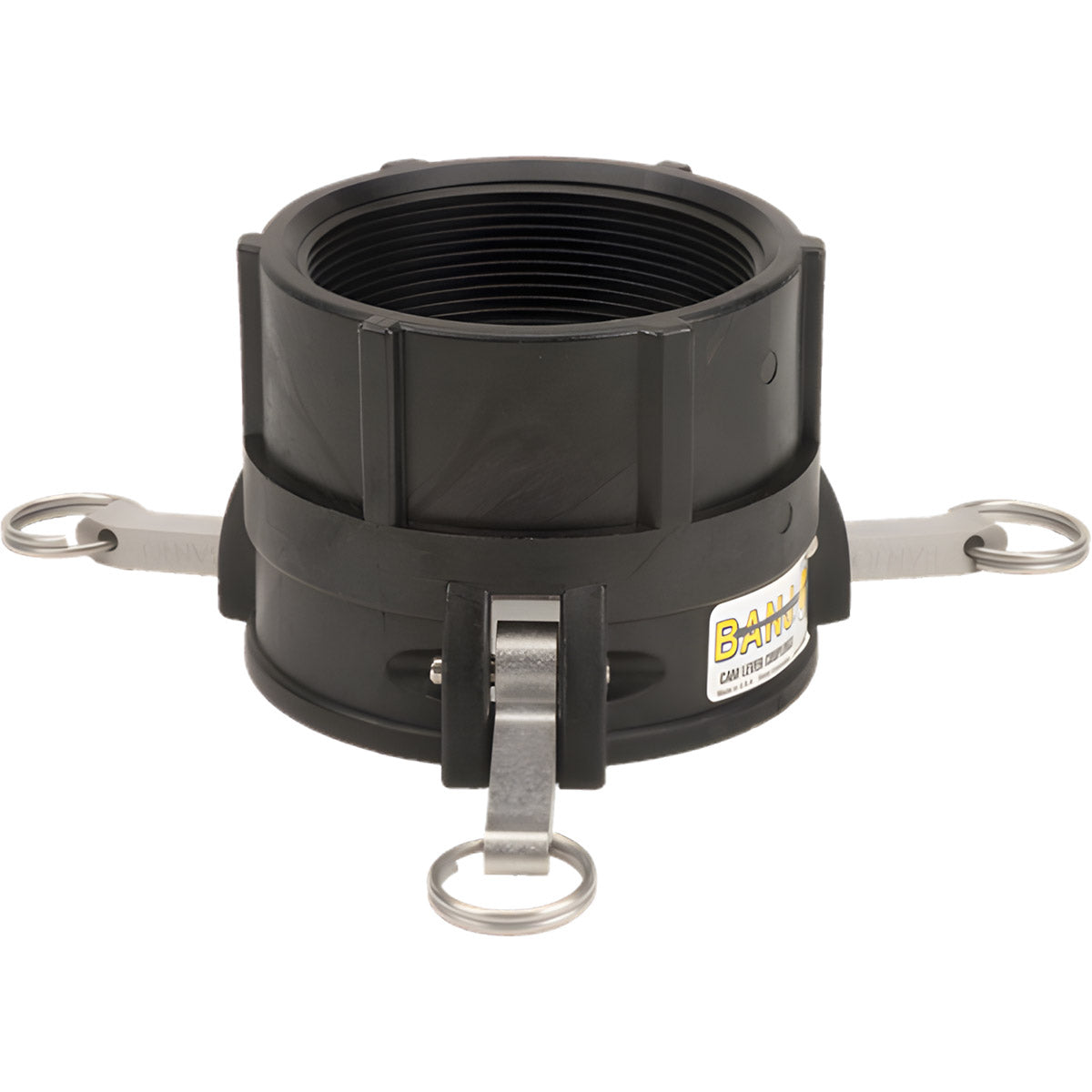 4" D SERIES CAM LOCK COUPLER - 4" FEMALE COUPLER X 4" FEMALE PIPE THREAD