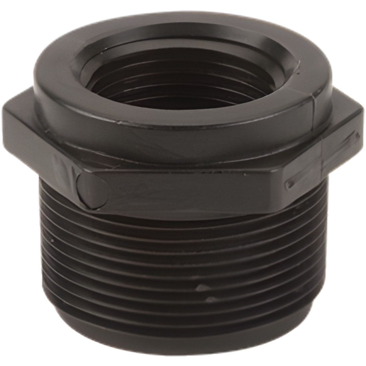 1-1/2 INCH X 1 INCH MNPT X FNPTPOLY REDUCER BUSHING