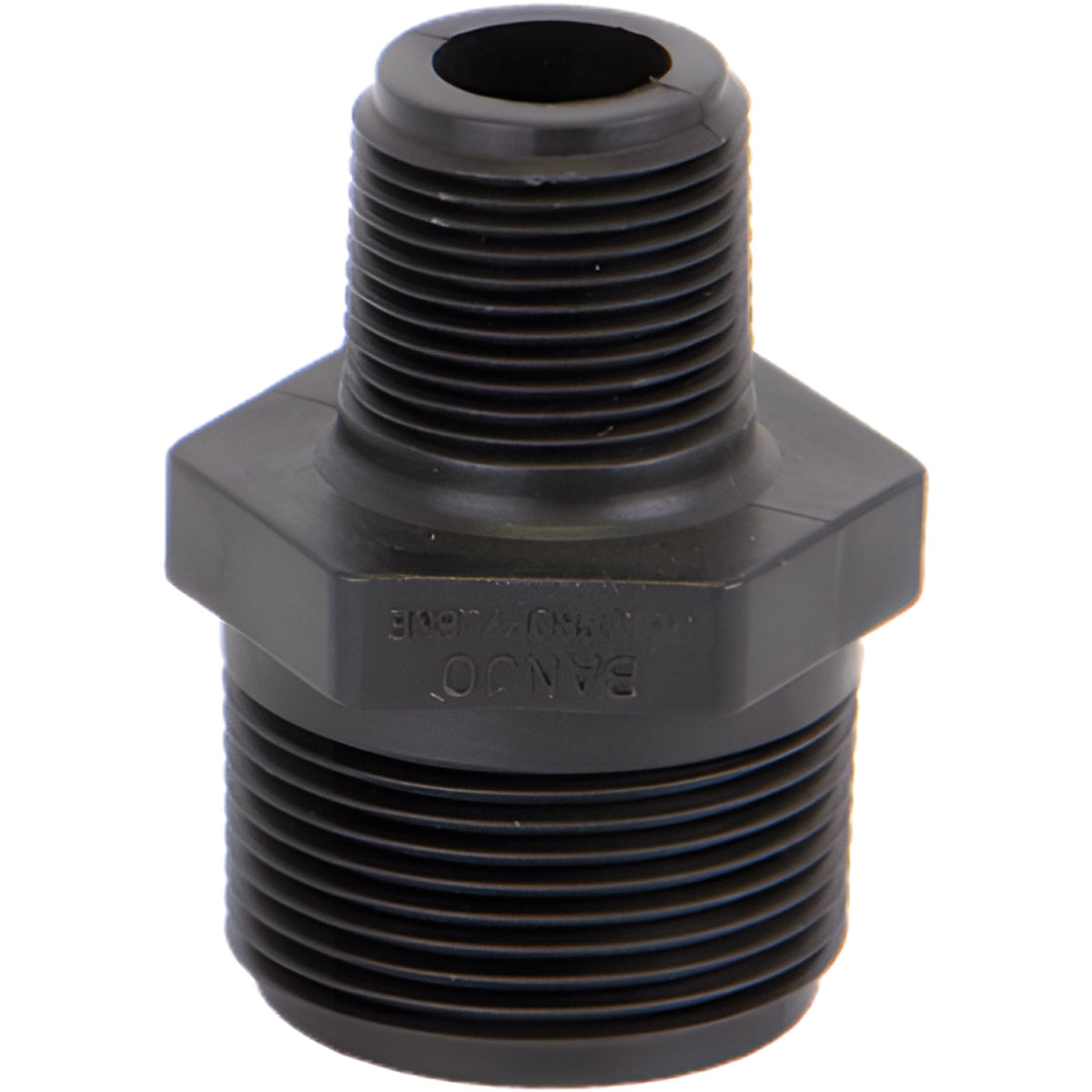 1-1/4 INCH X 3/4 INCH MNPT X FNPTPOLY REDUCER NIPPLE