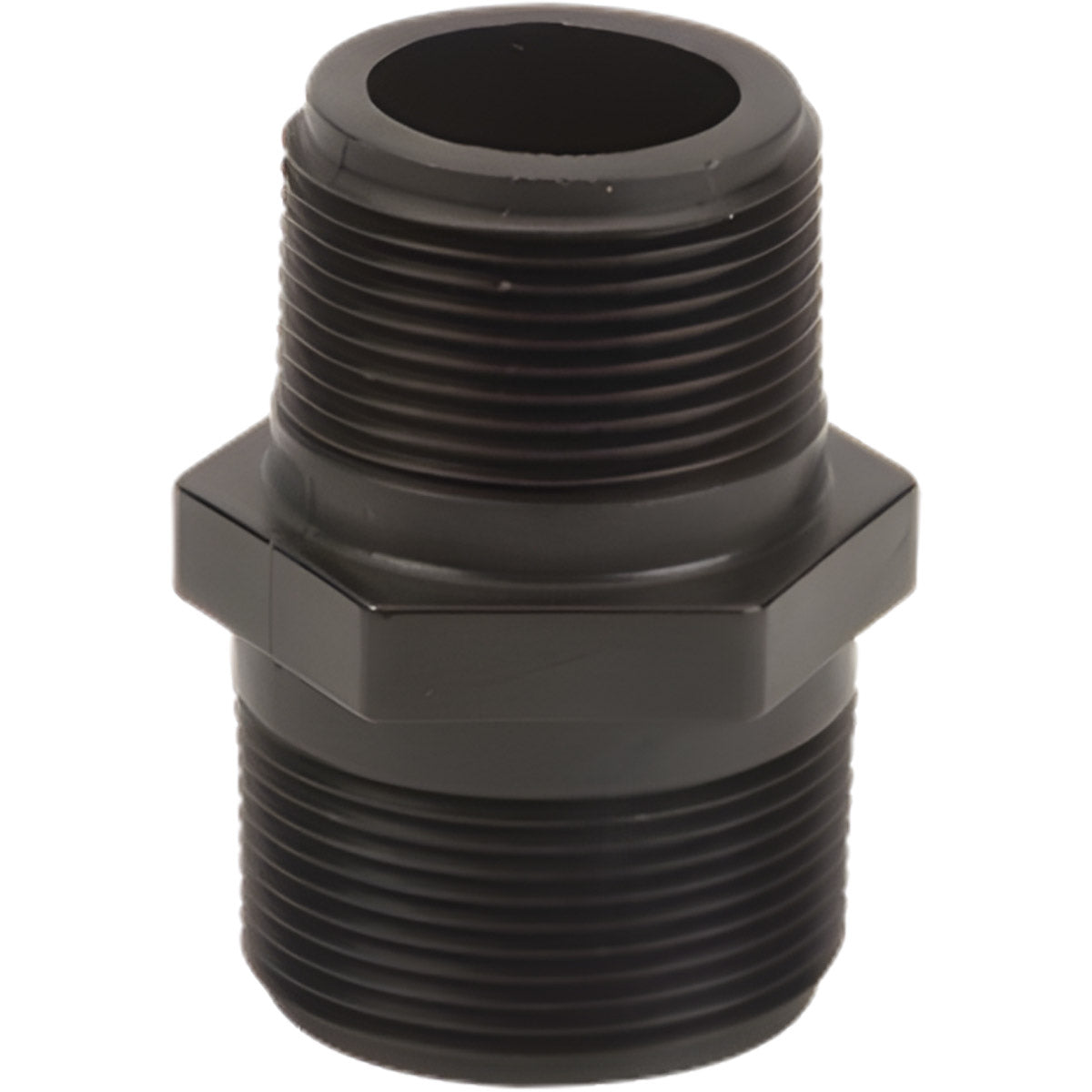 1-1/2 INCH X 1-1/4 INCH MNPT X FNPTPOLY REDUCER NIPPLE