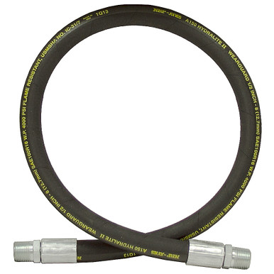 1/2" x 96" 1/2 NPTM x 1/2 NPTMSAE 100R16 Hydraulic Hose Assembly 4000 PSI NRP Jones