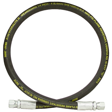 1/4" x 144" JIC 4F Swivel x JIC 4F Swivel SAE 100R16 Hydraulic Hose Assembly 5800 PSI NRP Jones