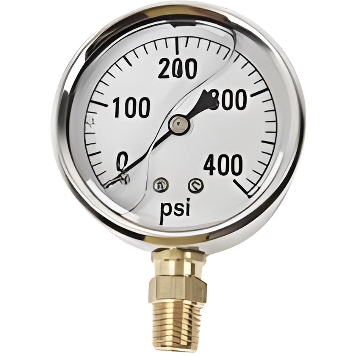 AgSmart Stainless Steel Gauge - 2-1/2" Diameter, 400 PSI, Liquid Filled