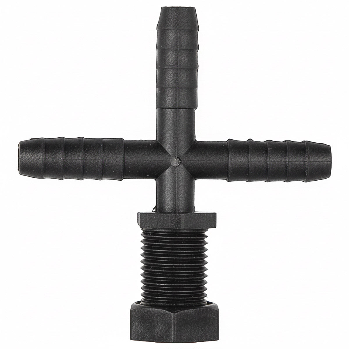 TRIPLE HOSE BARB NOZZLE BODY - 1/2" HOSE - POLY