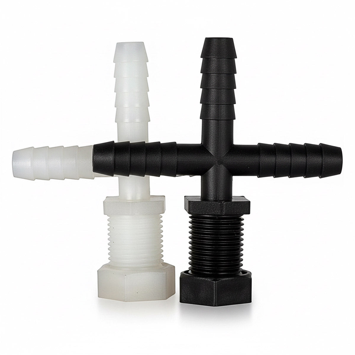 TRIPLE HOSE BARB NOZZLE BODY - 3/8" HOSE - POLY