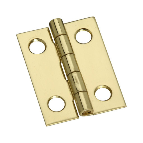 Standard Butt Hinges Narrow Hinge, Solid Brass, 3/4"