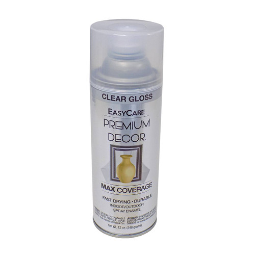Premium Decor Enamel Spray Paint, Clear Acrylic, Gloss