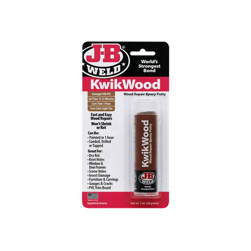 J-B Weld KwikWood Epoxy Putty Stick