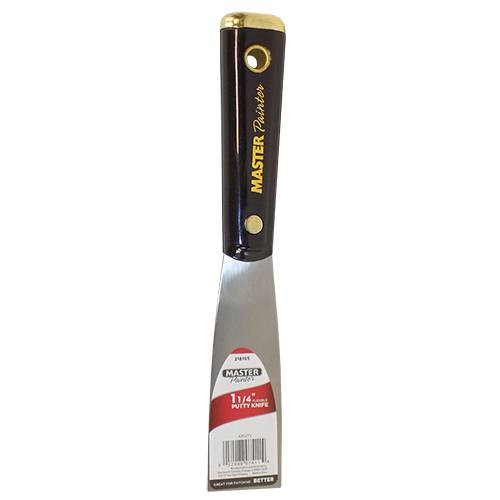 Master Painter Nylon Handle Putty Knife, 1-1/4"W Flexible