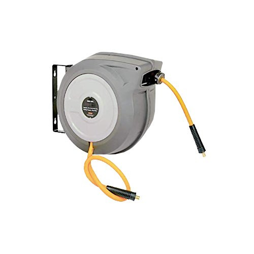 Master Mechanic Hybrid Poly Retractable Hose Reel, 3/8" x 50'