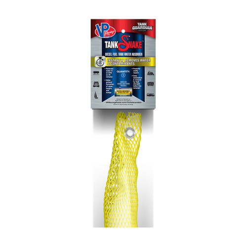 VP Racing Fuels 349256 Instant Yellow Tank Snake™, 2 in. x 2 ft., 24 oz. Absorp. Cap., 6 Pack