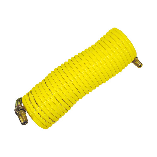 Milton Nylon Swivel End Recoil Air Hose, 1/4" male NPT, 1/4" x 12'