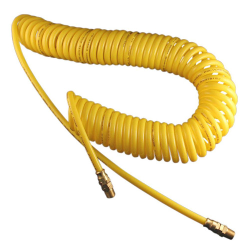 Milton Polyurethane Swivel End Recoil Air Hose, 1/4" x 20'