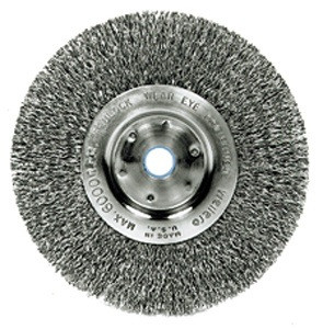 Weiler 8" Fine Wire Wheel, 3/4" Arbor